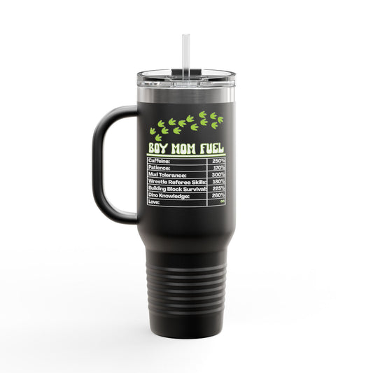 Dinosaur Boy Mom Fuel 40oz Tumbler